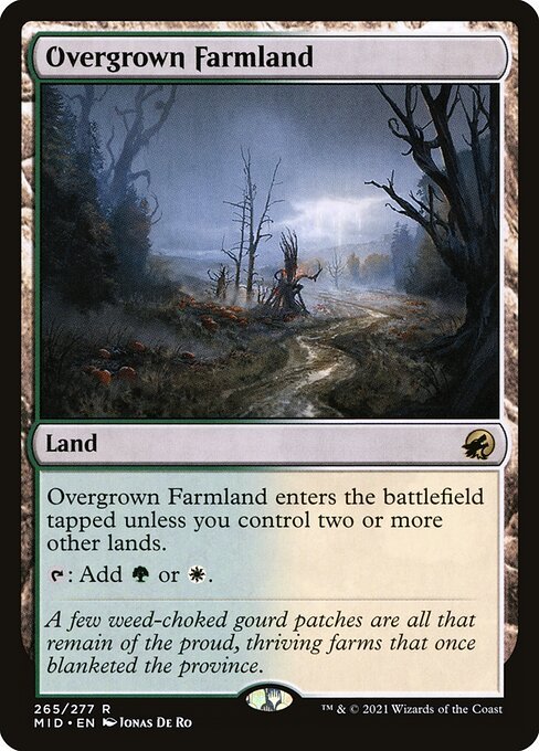 Overgrown Farmland card from MID #265