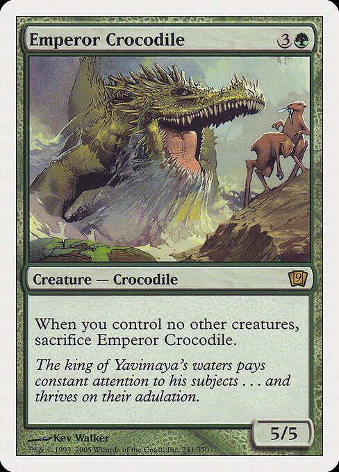Emperor Crocodile card from 9ED #241