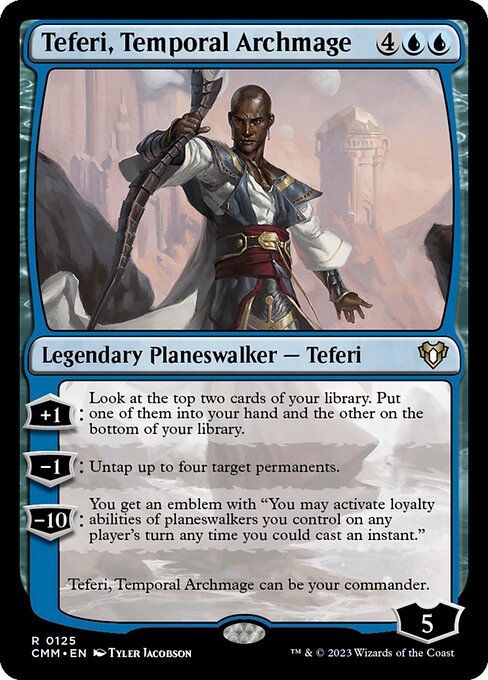 Teferi, Temporal Archmage card from CMM #125
