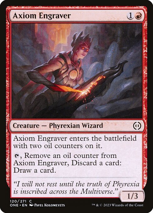 Axiom Engraver card from ONE #120