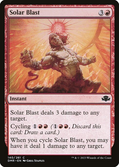 Solar Blast card from DMR #140