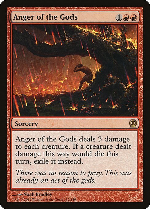 Anger of the Gods card from THS #112