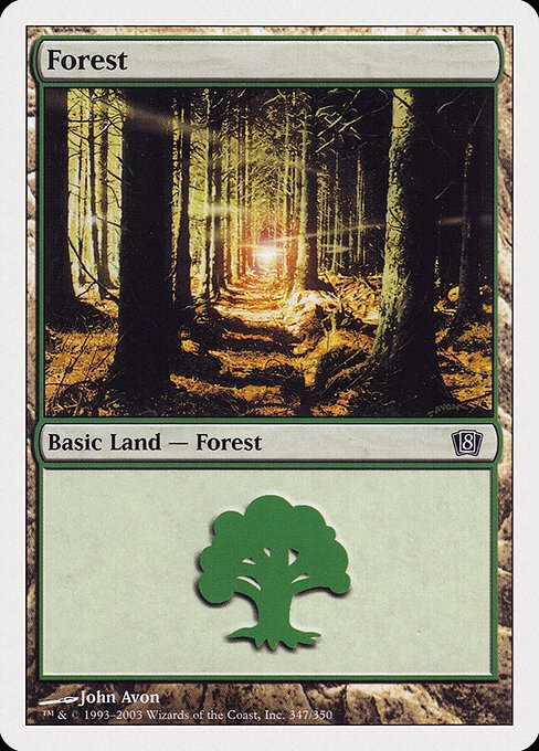 Forest (347) card from 8ED #347