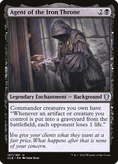 Agent of the Iron Throne card from CLB #107