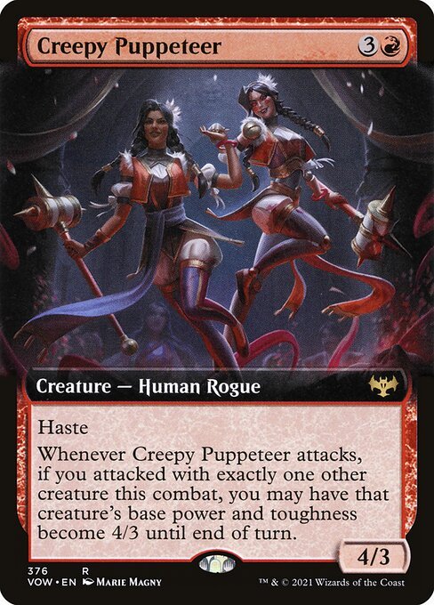Creepy Puppeteer card from VOW #376