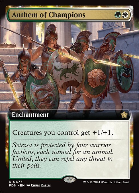 Anthem of Champions card from FDN #477
