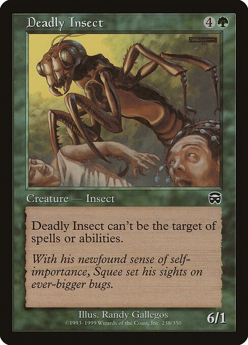 Deadly Insect card from MMQ #238