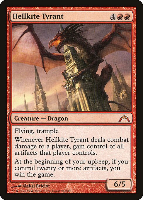 Hellkite Tyrant card from GTC #94