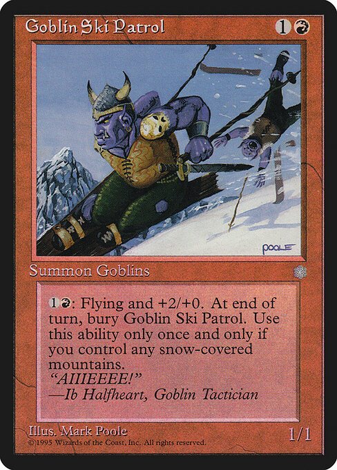 Goblin Ski Patrol card from ICE #product-4710