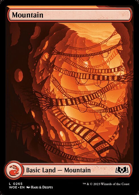 Mountain (0265) card from WOE #265