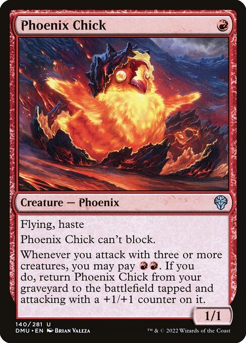Phoenix Chick card from DMU #140