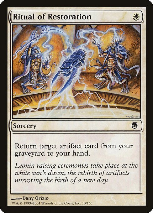Ritual of Restoration card from DST #13