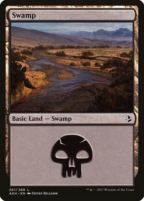 Swamp (261) card from AKH #261