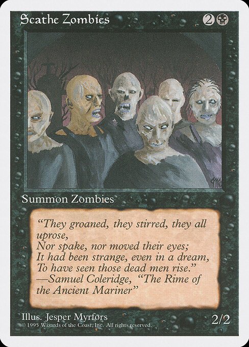 Scathe Zombies card from 4ED #product-1910