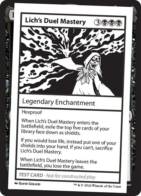 Lich's Duel Mastery card from MB2PC #546