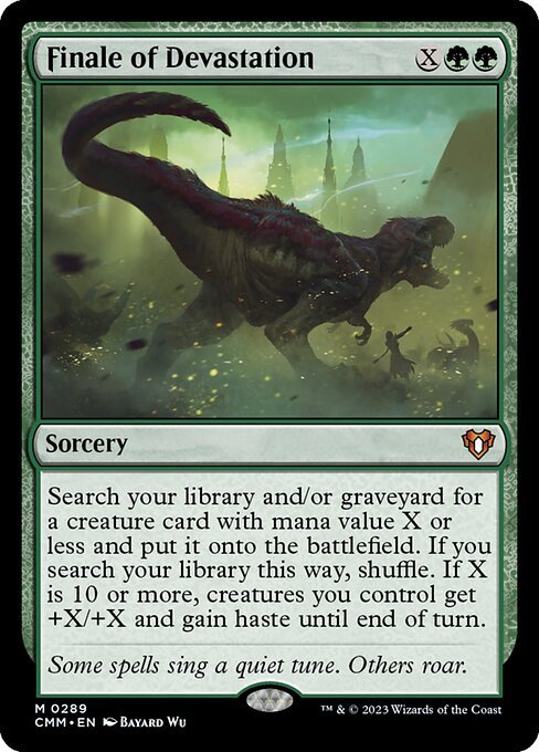 Finale of Devastation card from CMM #289
