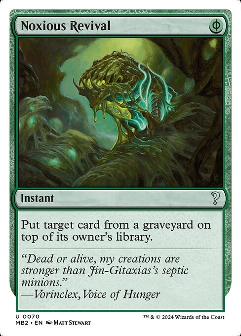 Noxious Revival card from MB2 #70