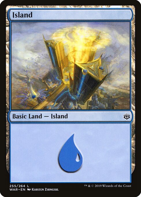 Island (255) card from WAR #255
