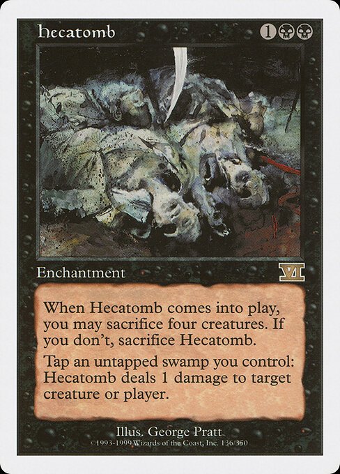 Hecatomb card from 6ED #136