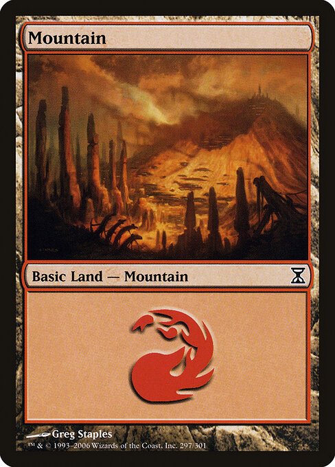 Mountain (297) card from TSP #297