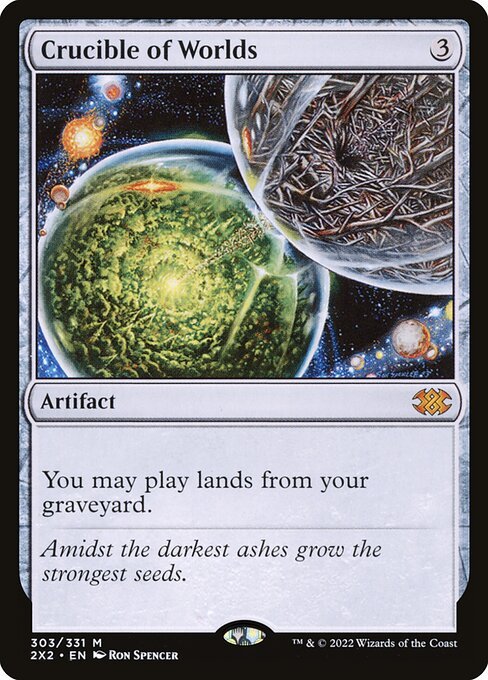 Crucible of Worlds card from 2X2 #303