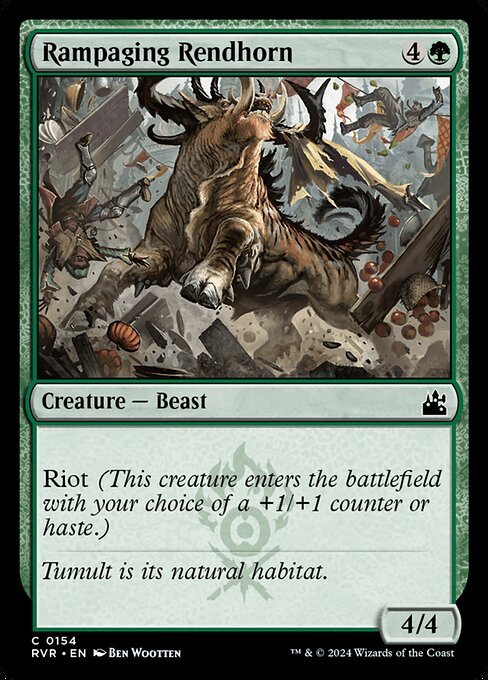 Rampaging Rendhorn card from RVR #154