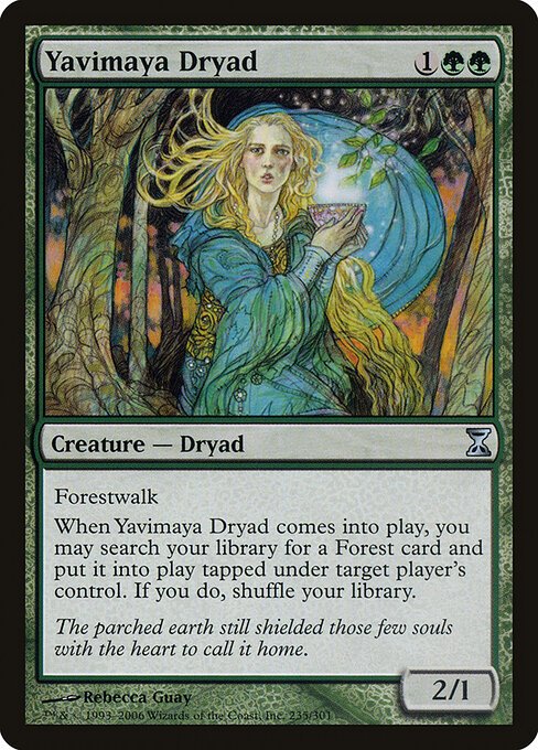 Yavimaya Dryad card from TSP #235