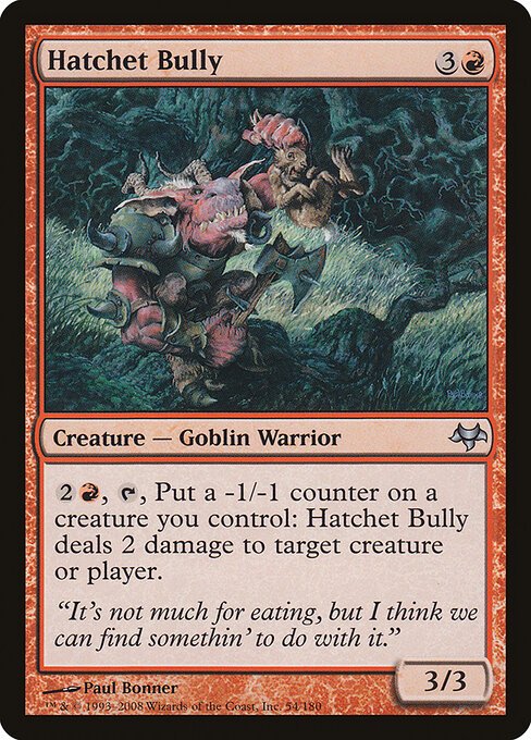 Hatchet Bully card from EVE #54
