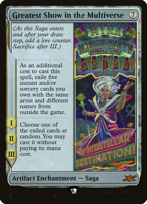 Greatest Show in the Multiverse card from UNF #475