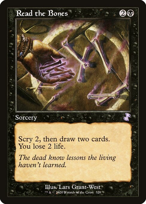 Read the Bones card from TSR #328