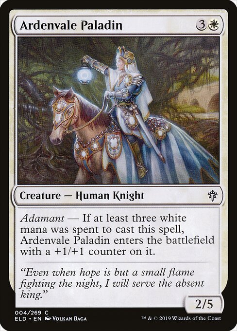Ardenvale Paladin card from ELD #4
