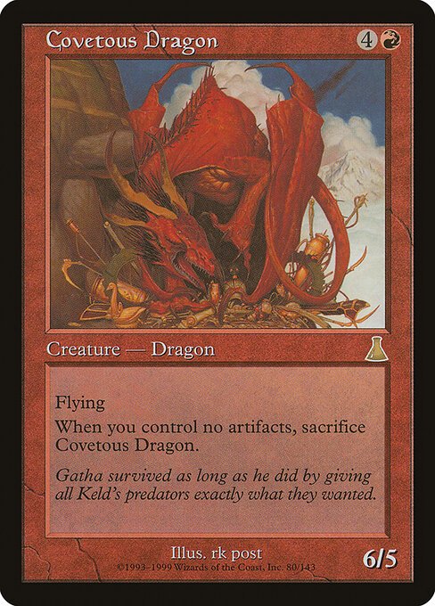 Covetous Dragon card from UDS #80