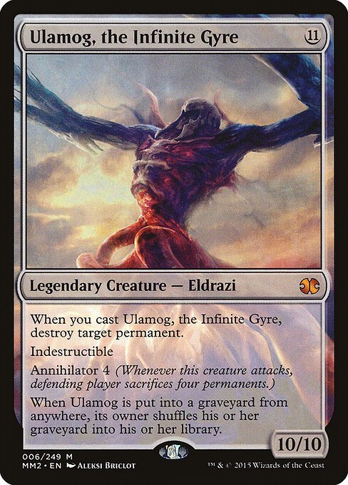 Ulamog, the Infinite Gyre card from MM2 #6