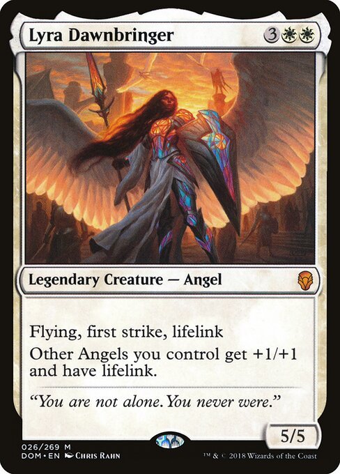 Lyra Dawnbringer card from DOM #26