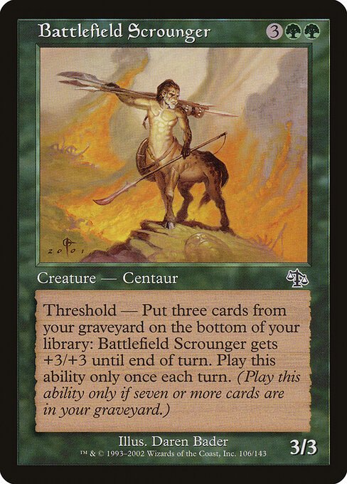 Battlefield Scrounger card from JUD #106
