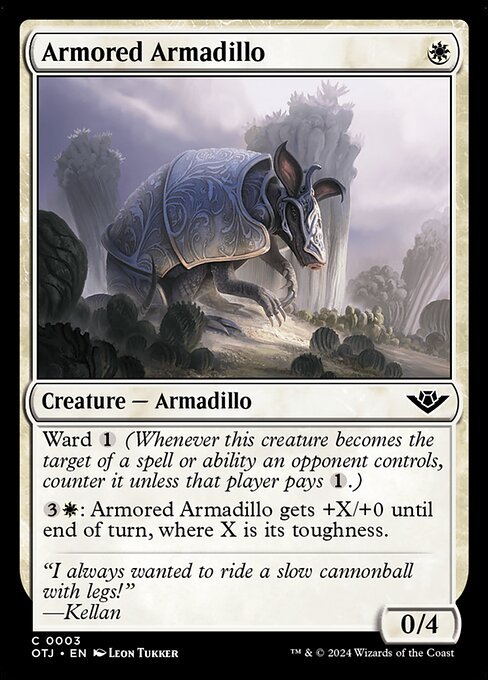 Armored Armadillo card from OTJ #3