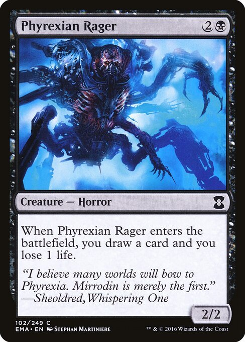 Phyrexian Rager card from EMA #102