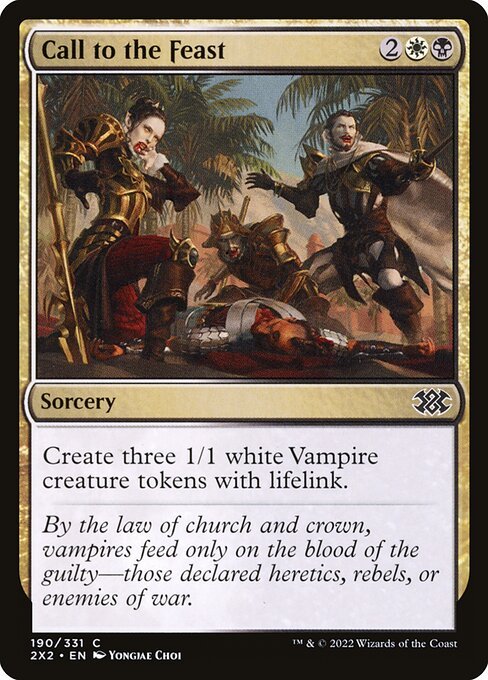 Call to the Feast card from 2X2 #190