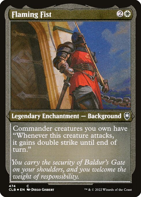 Flaming Fist card from CLB #474