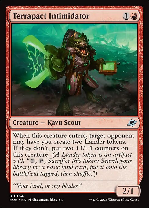 Terrapact Intimidator card from EOE #164