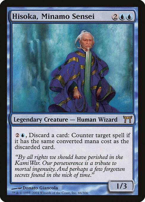 Hisoka, Minamo Sensei card from CHK #66