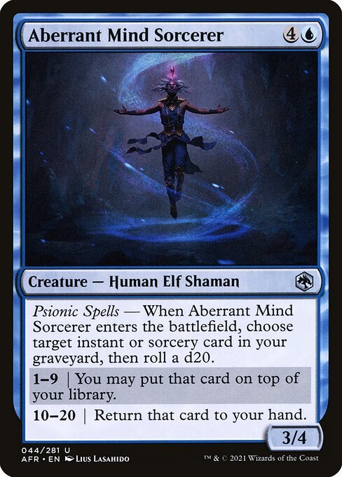 Aberrant Mind Sorcerer card from AFR #44