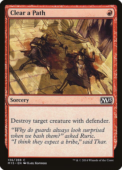 Clear a Path card from M15 #136