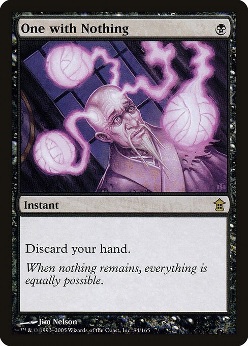 One with Nothing card from SOK #84
