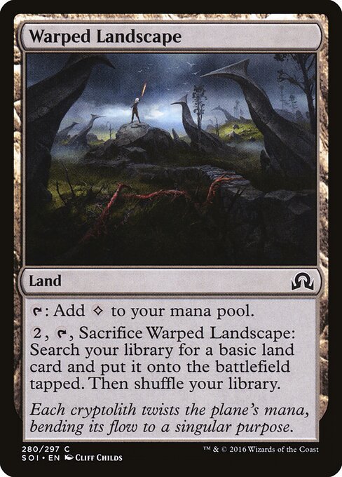Warped Landscape card from SOI #280