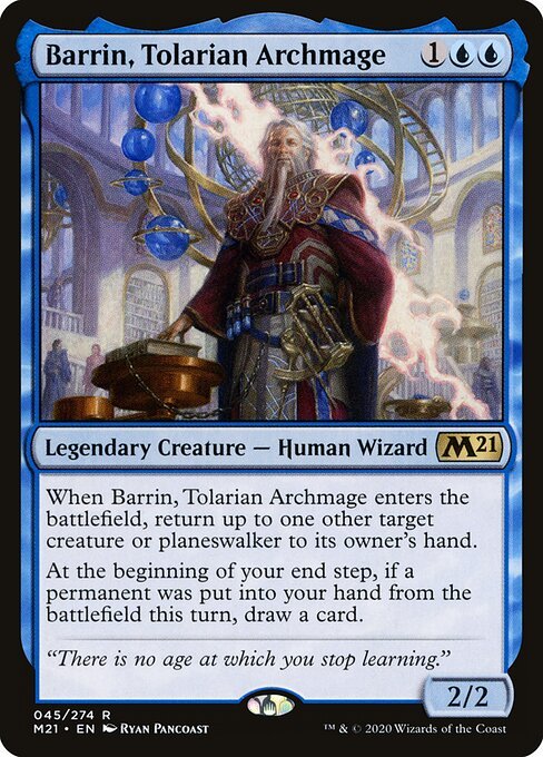 Barrin, Tolarian Archmage card from M21 #45