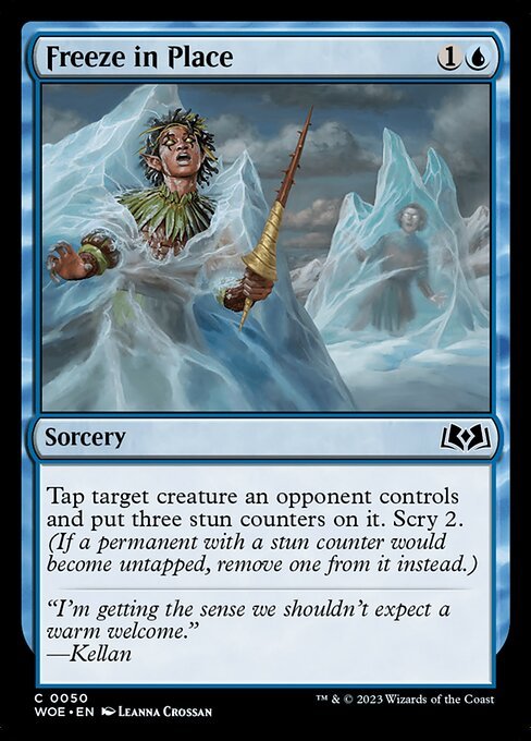 Freeze in Place card from WOE #50