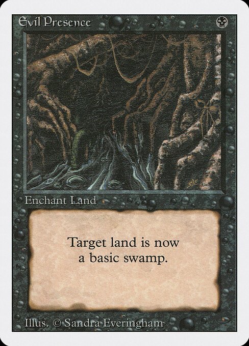 Evil Presence card from 3ED #product-1409