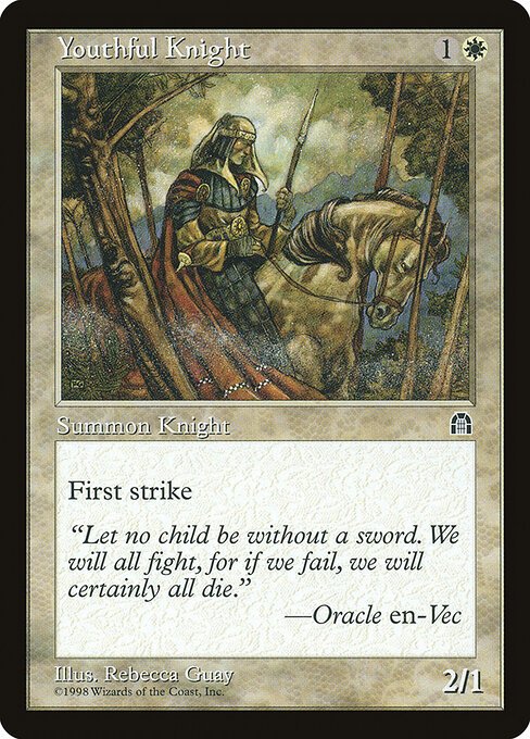 Youthful Knight card from STH #product-5450