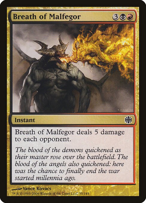 Breath of Malfegor card from ARB #35